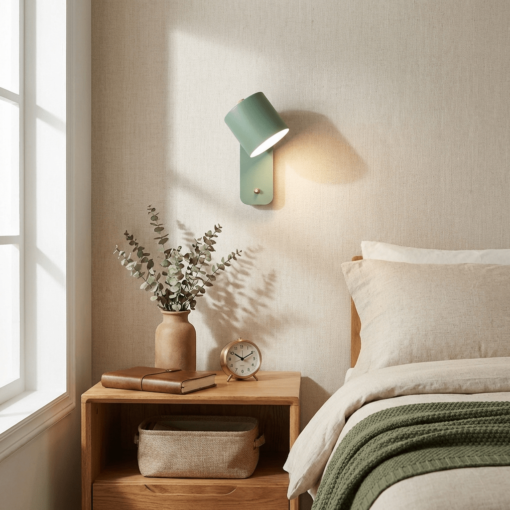 Rotatable Cylinder Wall Lamp with Adjustable Brightness
