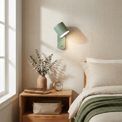 Rotatable Cylinder Wall Lamp with Adjustable Brightness