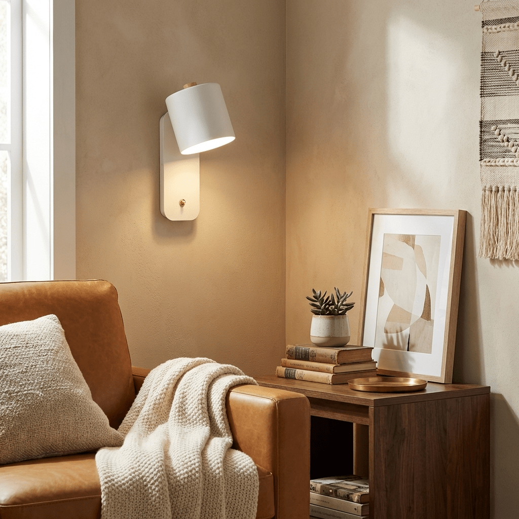 Rotatable Cylinder Wall Lamp with Adjustable Brightness