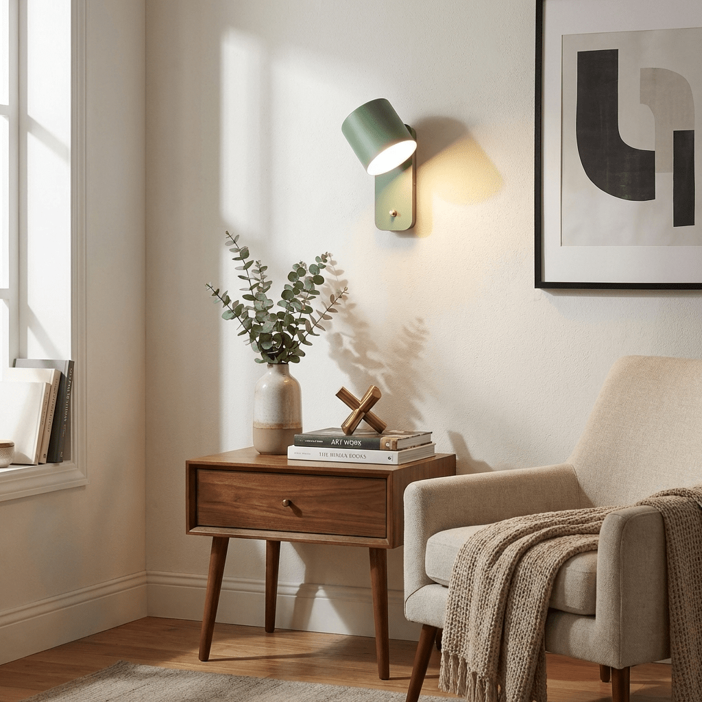 Rotatable Cylinder Wall Lamp with Adjustable Brightness