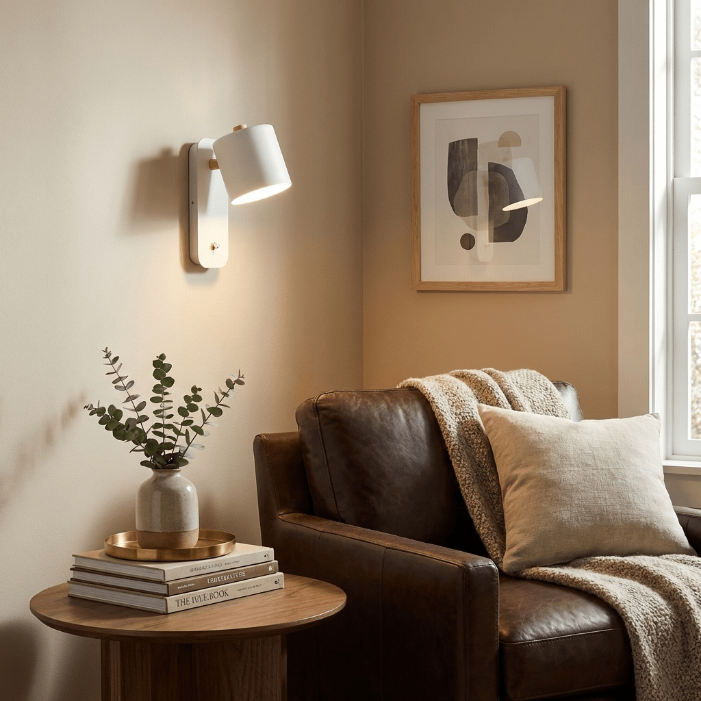 Rotatable Cylinder Wall Lamp with Adjustable Brightness