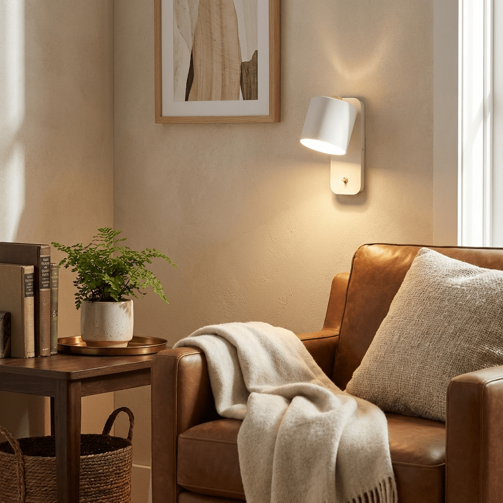Rotatable Cylinder Wall Lamp with Adjustable Brightness