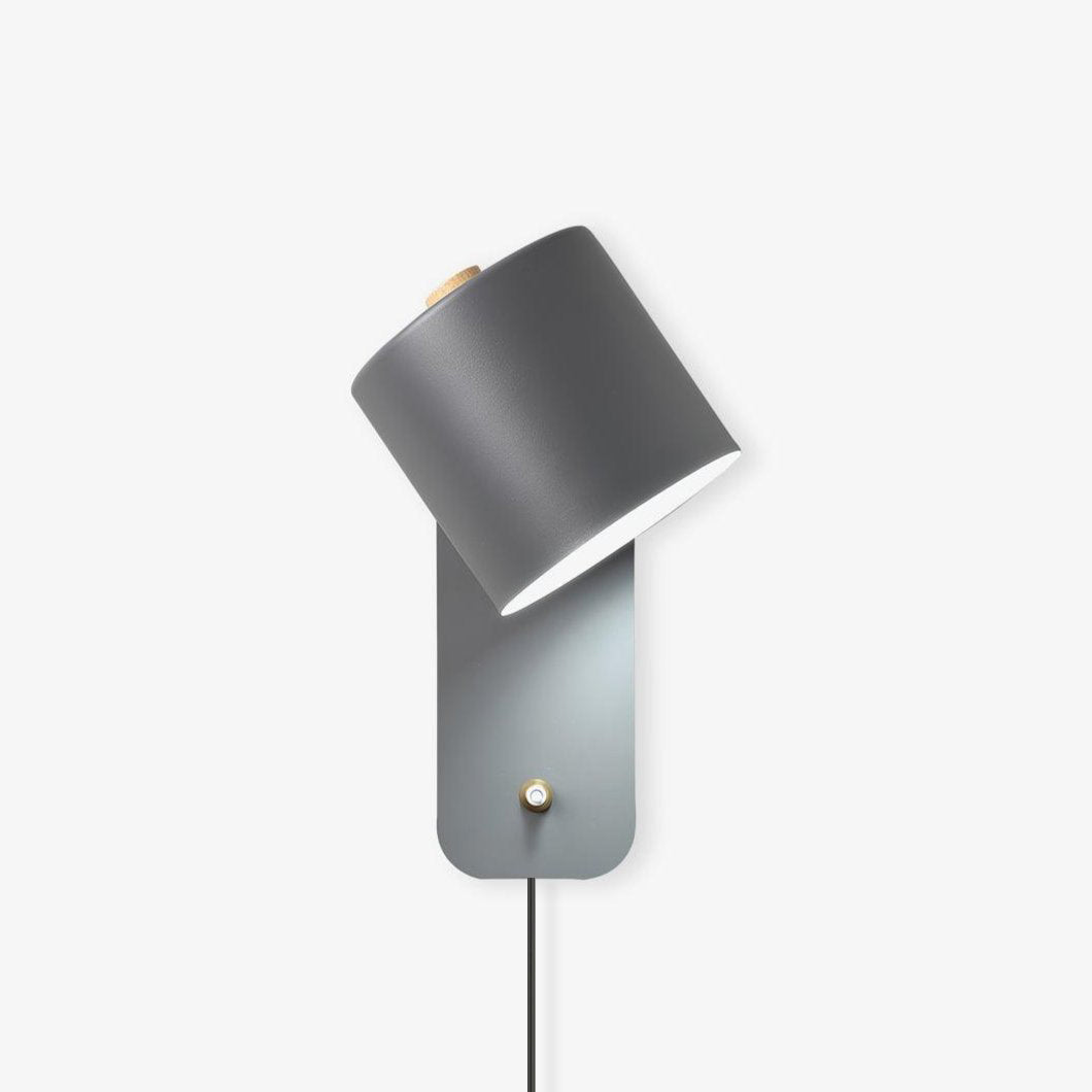 Rotatable Cylinder Plug-In Wall Lamp — lifestyle view