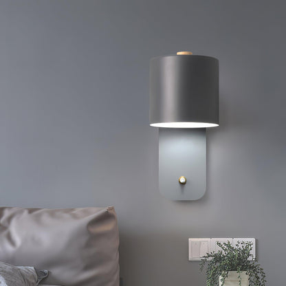 Rotatable Cylinder Wall Lamp with Adjustable Brightness