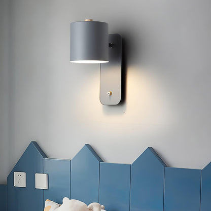 Rotatable Cylinder Wall Lamp with Adjustable Brightness