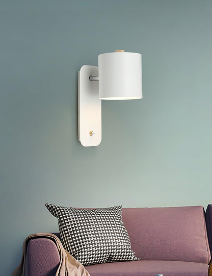 Rotatable Cylinder Wall Lamp with Adjustable Brightness