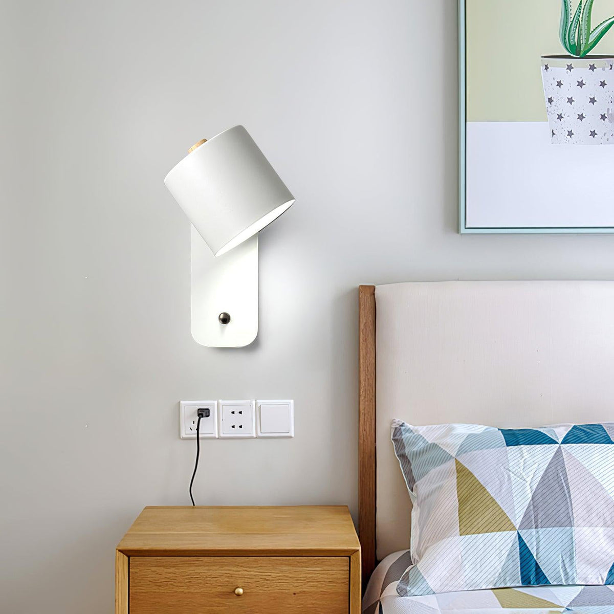 Rotatable Rechargeable Wall Lamp, USB Charging