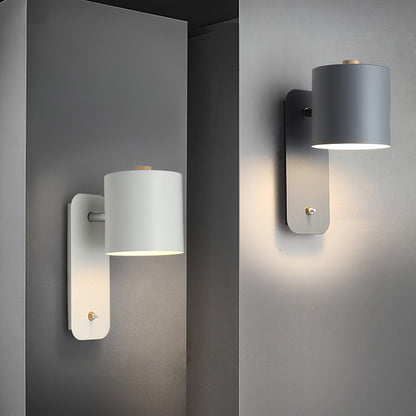 Rotatable Cylinder Wall Lamp with Adjustable Brightness