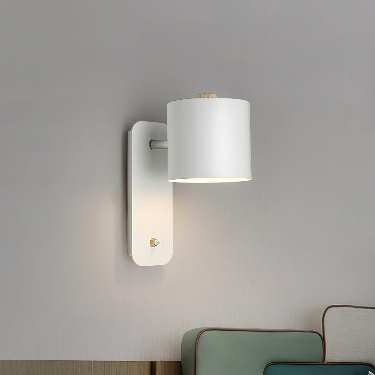 Rotatable Cylinder Wall Lamp with Adjustable Brightness