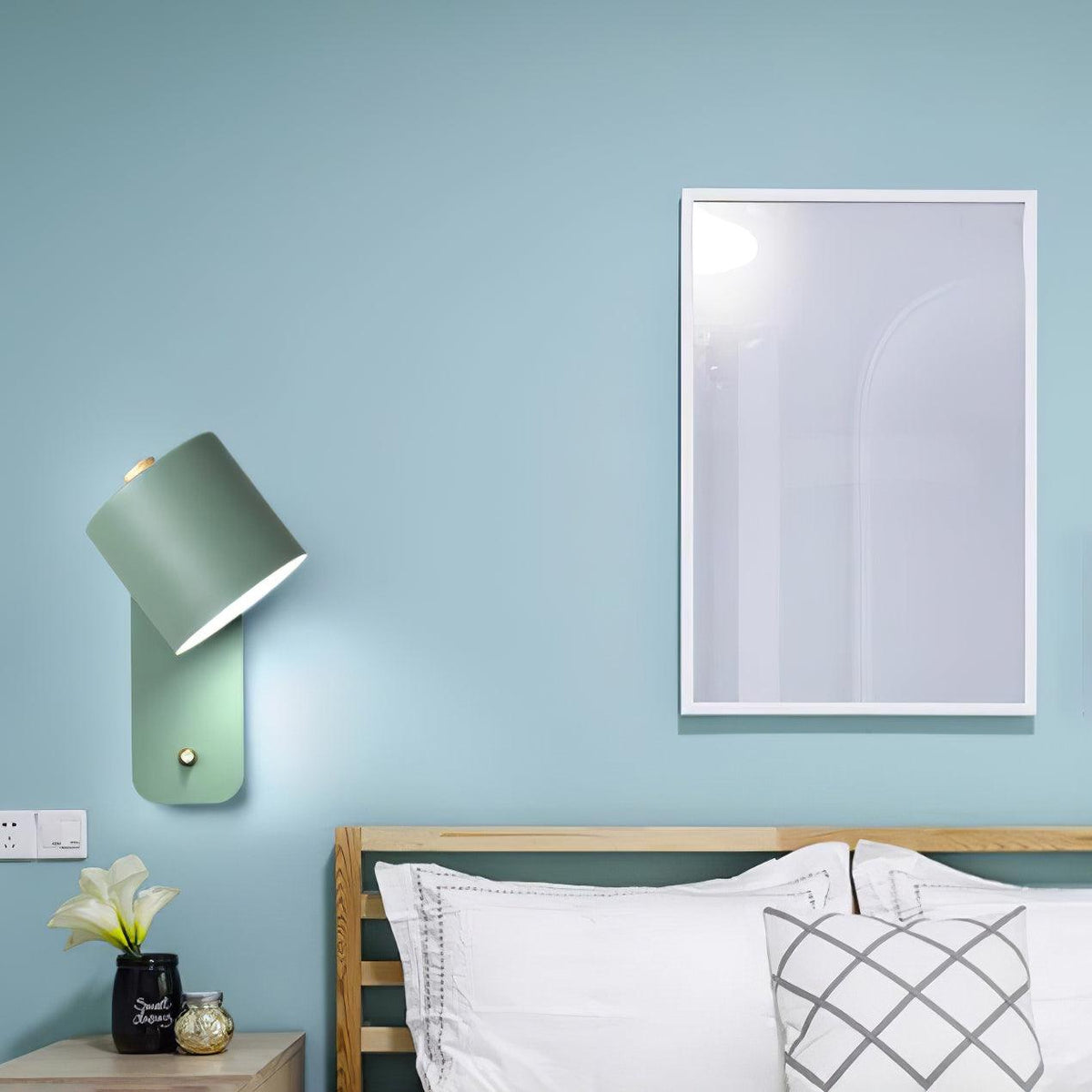 Rotatable Cylinder Wall Lamp with Adjustable Brightness