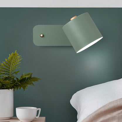 Rotatable Cylinder Wall Lamp with Adjustable Brightness