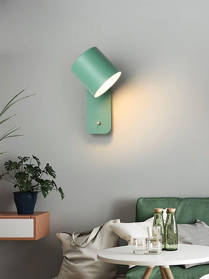 Rotatable Cylinder Wall Lamp with Adjustable Brightness