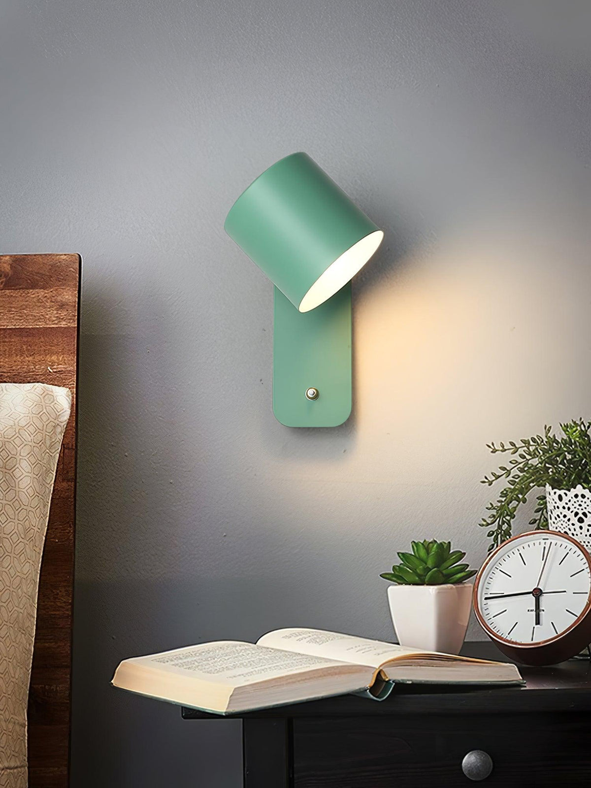Rotatable Cylinder Wall Lamp with Adjustable Brightness