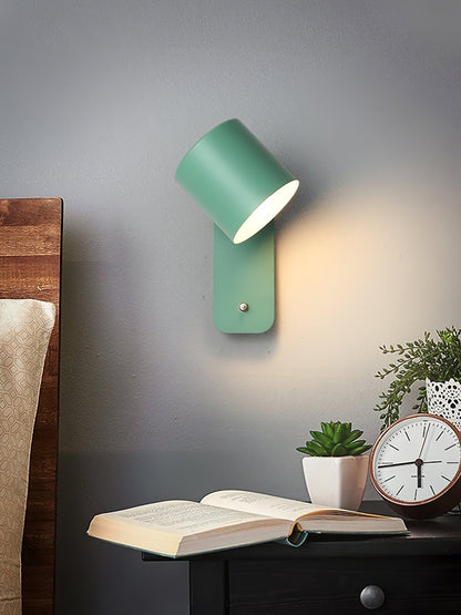 Rotatable Cylinder Wall Lamp with Adjustable Brightness