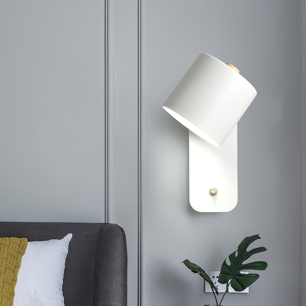 Rotatable Cylinder Wall Lamp with Adjustable Brightness
