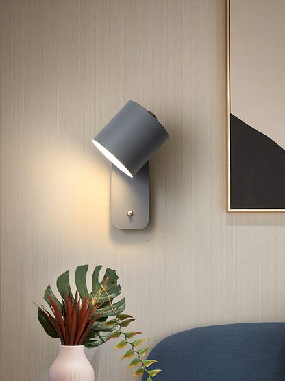 Rotatable Cylinder Wall Lamp with Adjustable Brightness