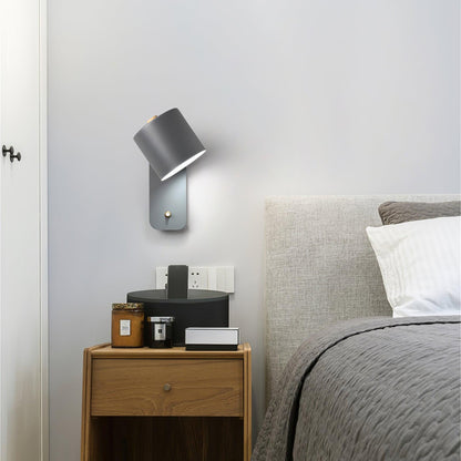 Rotatable Cylinder Wall Lamp with Adjustable Brightness