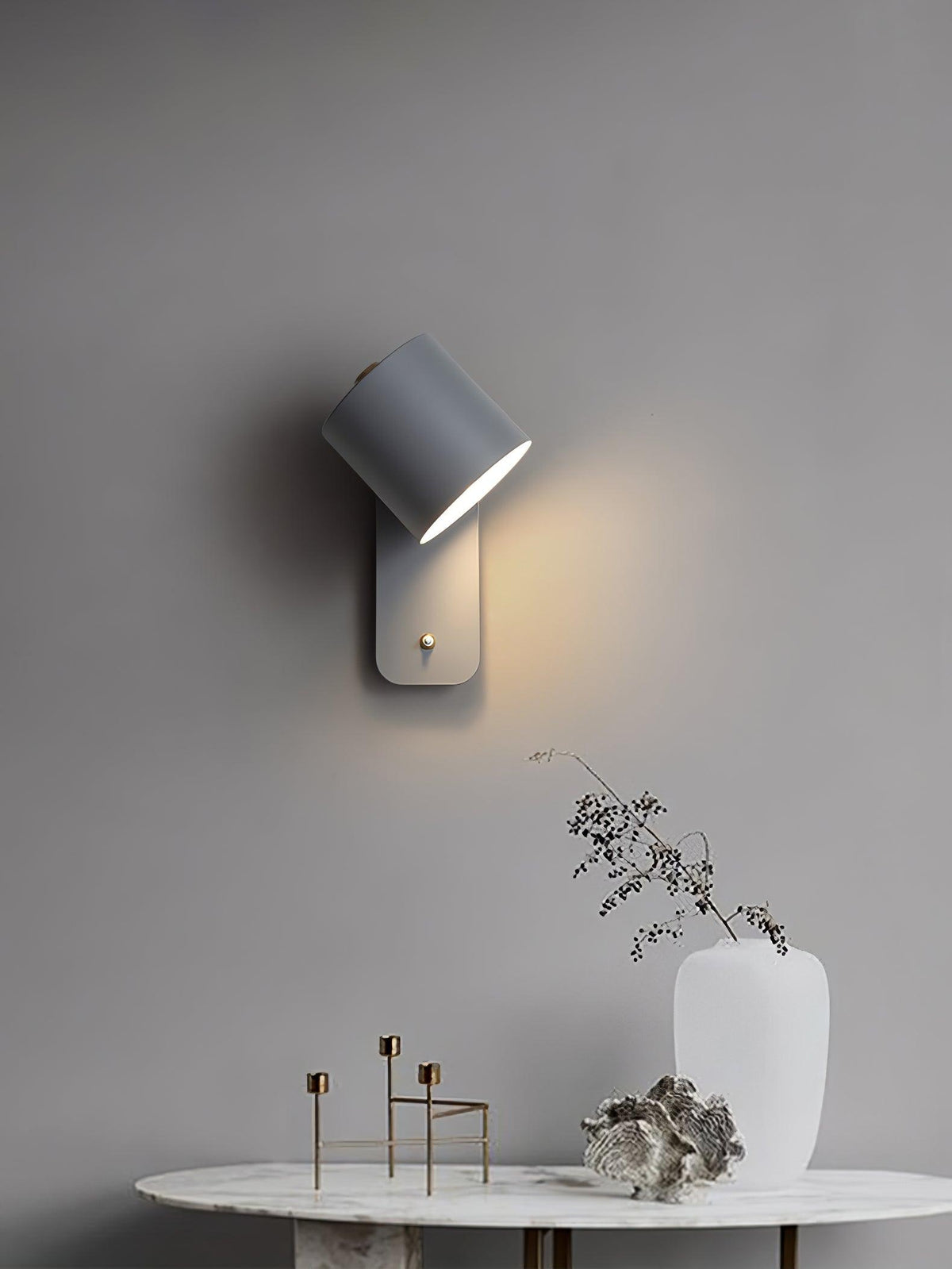Rotatable Cylinder Wall Lamp with Adjustable Brightness