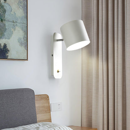 Rotatable Cylinder Wall Lamp with Adjustable Brightness
