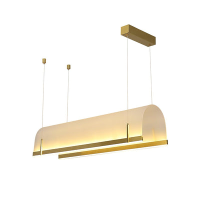 Round Arched Chandelier with Metal Frame
