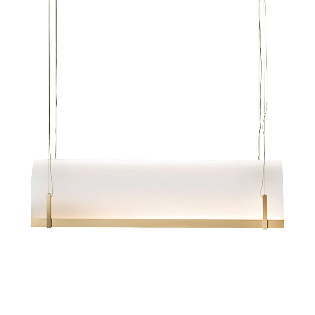 Round Arched Chandelier with Metal Frame — front view