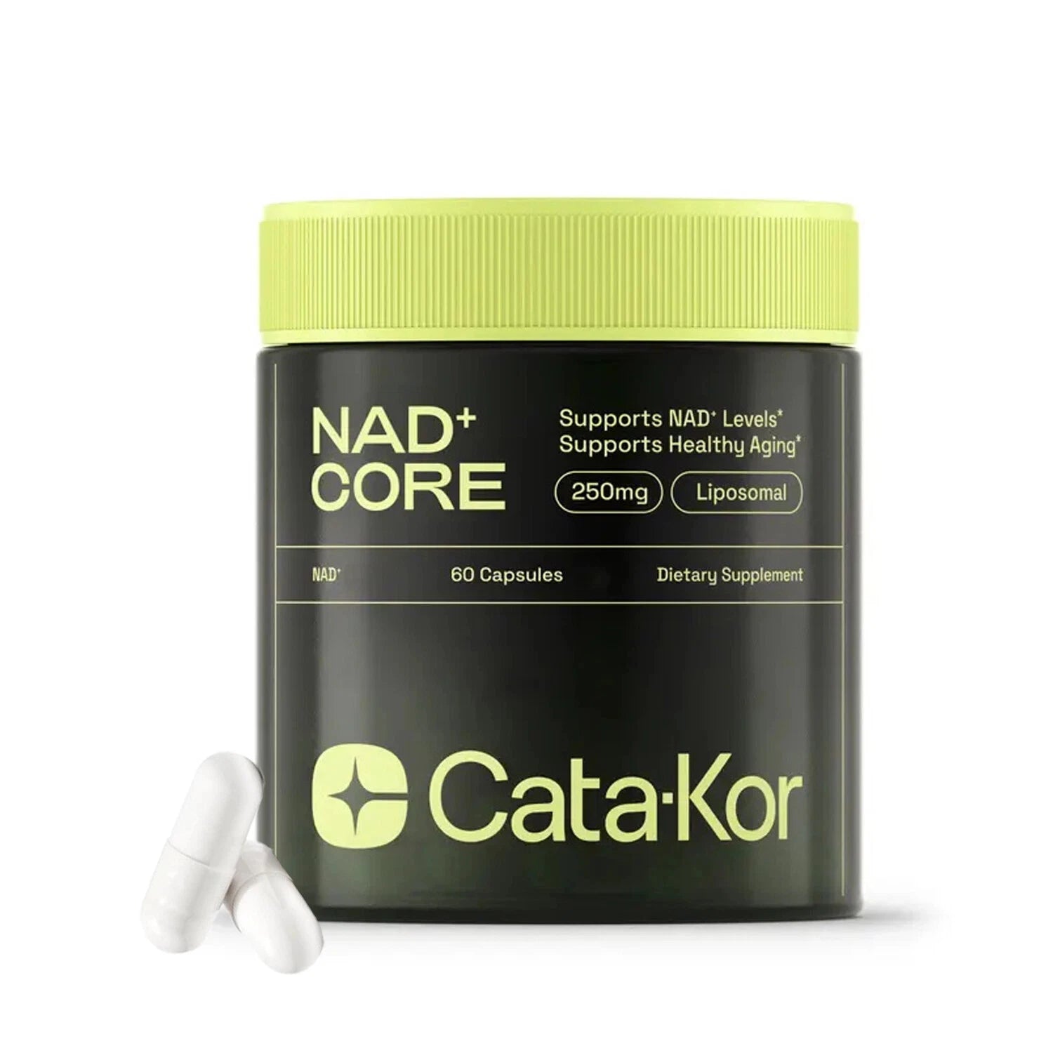 Cata-Kor NAD+ Active Adult Supplement Capsules for Enhanced Energy, Focus, and Anti-Aging Benefits
