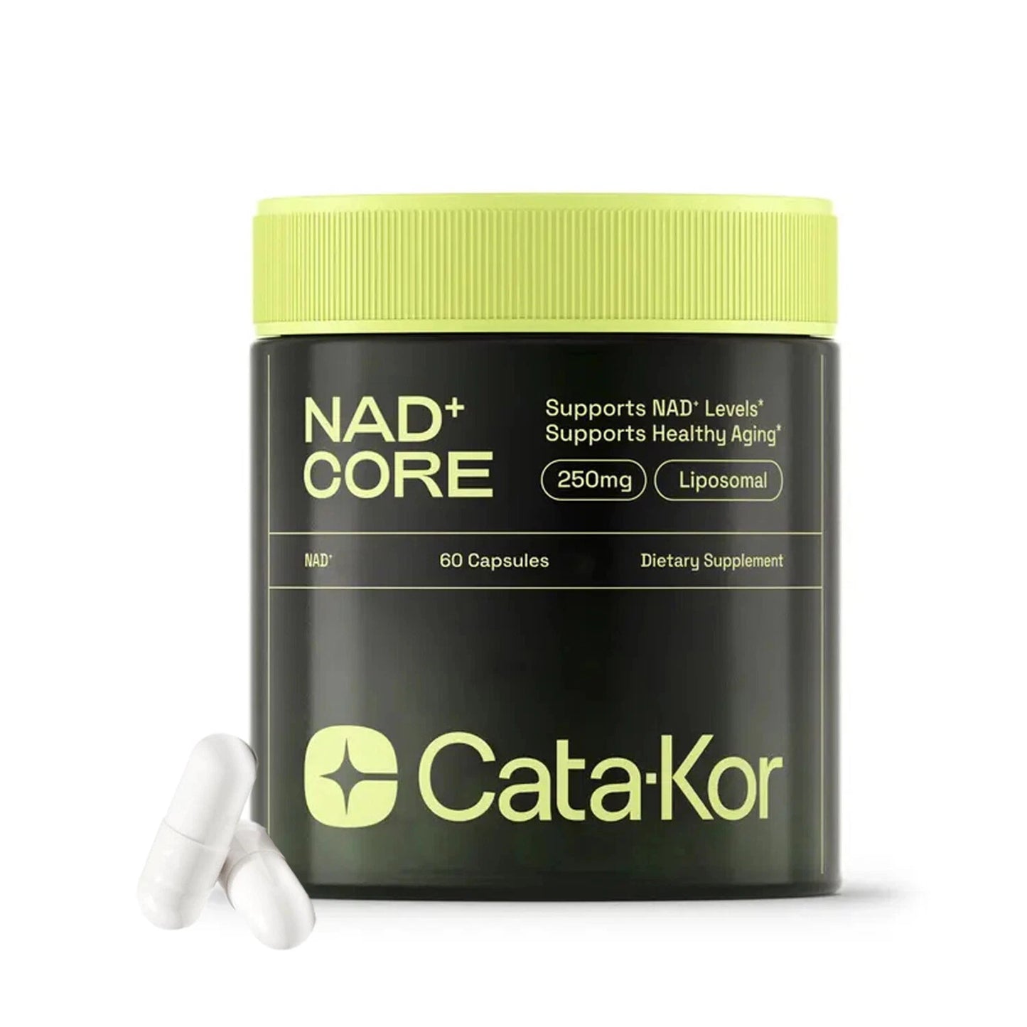 Cata-Kor NAD+ Active Adult Supplement Capsules for Enhanced Energy, Focus, and Anti-Aging Benefits