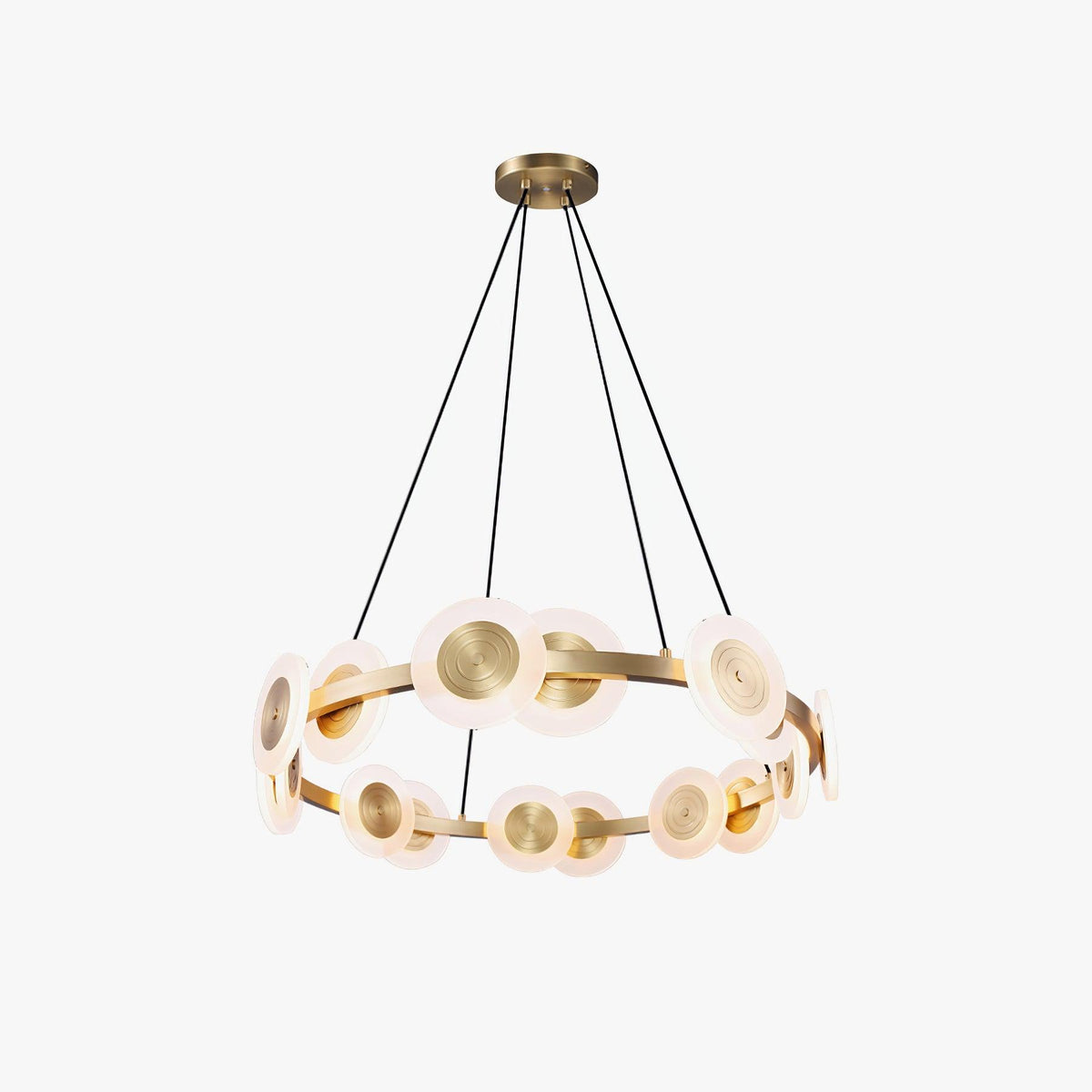 Nordic Chandelier with Adjustable Height — front view