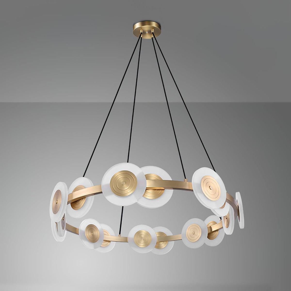 Nordic Chandelier with Adjustable Height — front view