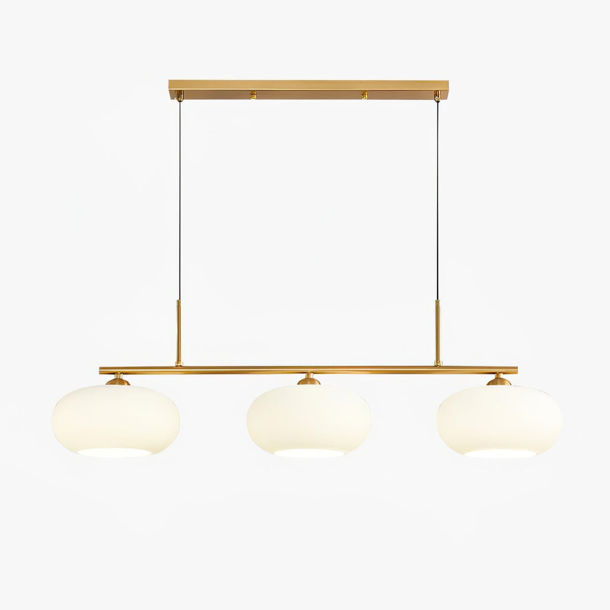 Sculptural Pendant Light with Adjustable Brightness — front view