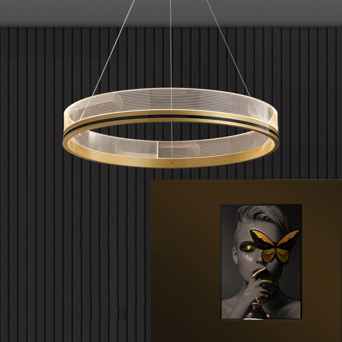 Modern Crystal Chandelier, Dimmable LED