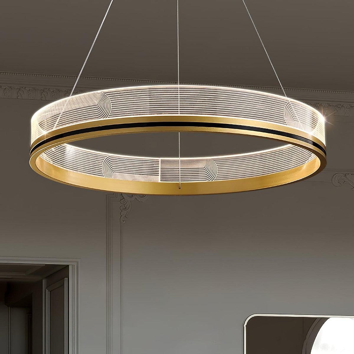 Modern Crystal Chandelier, Dimmable LED