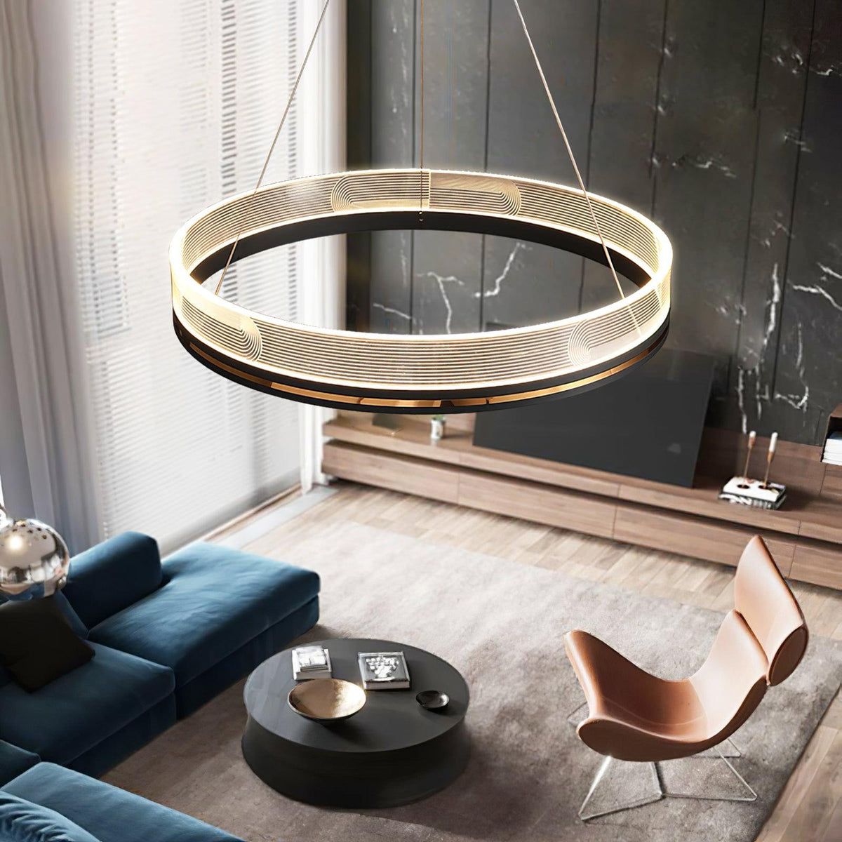 Modern Crystal Chandelier, Dimmable LED