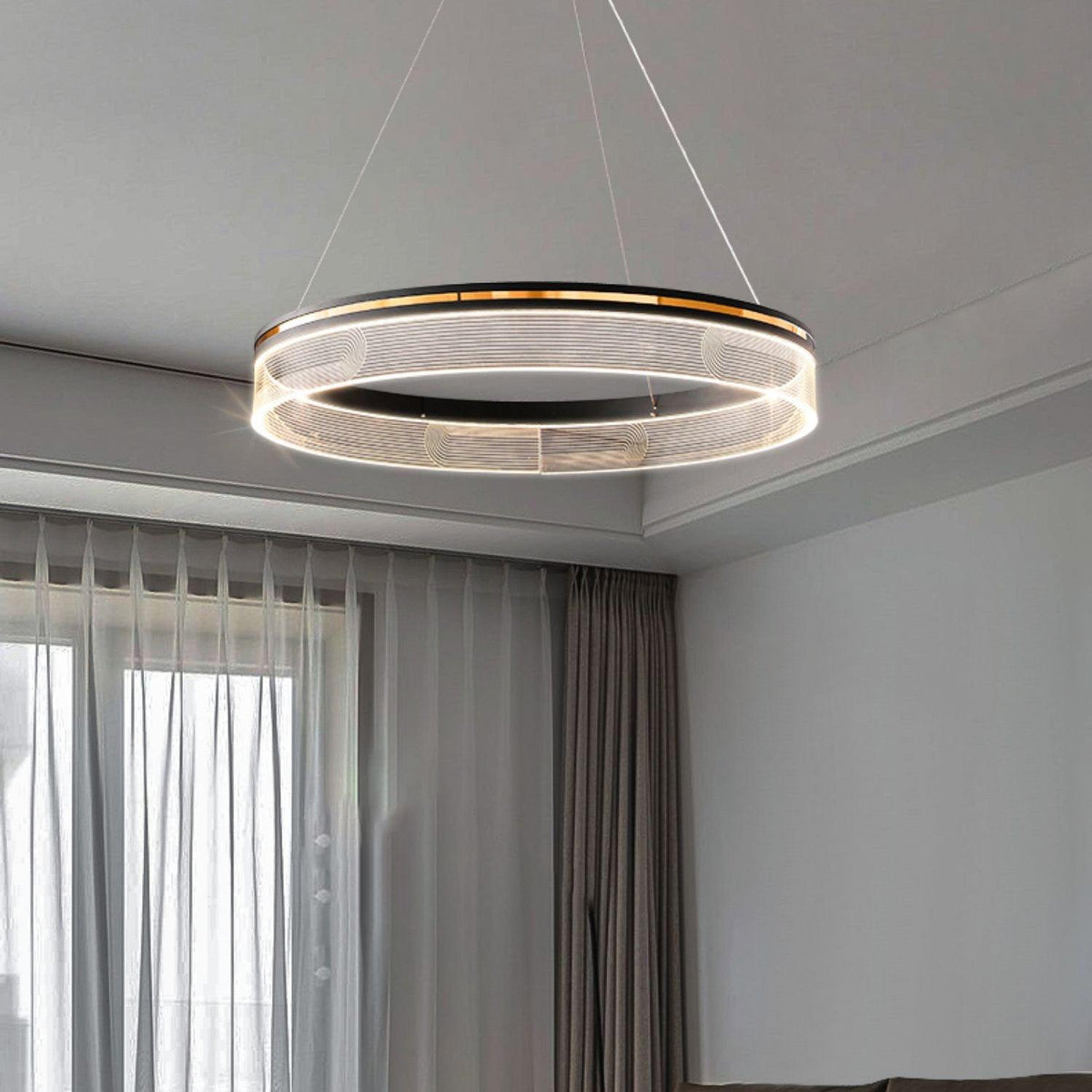 Modern Crystal Chandelier, Dimmable LED