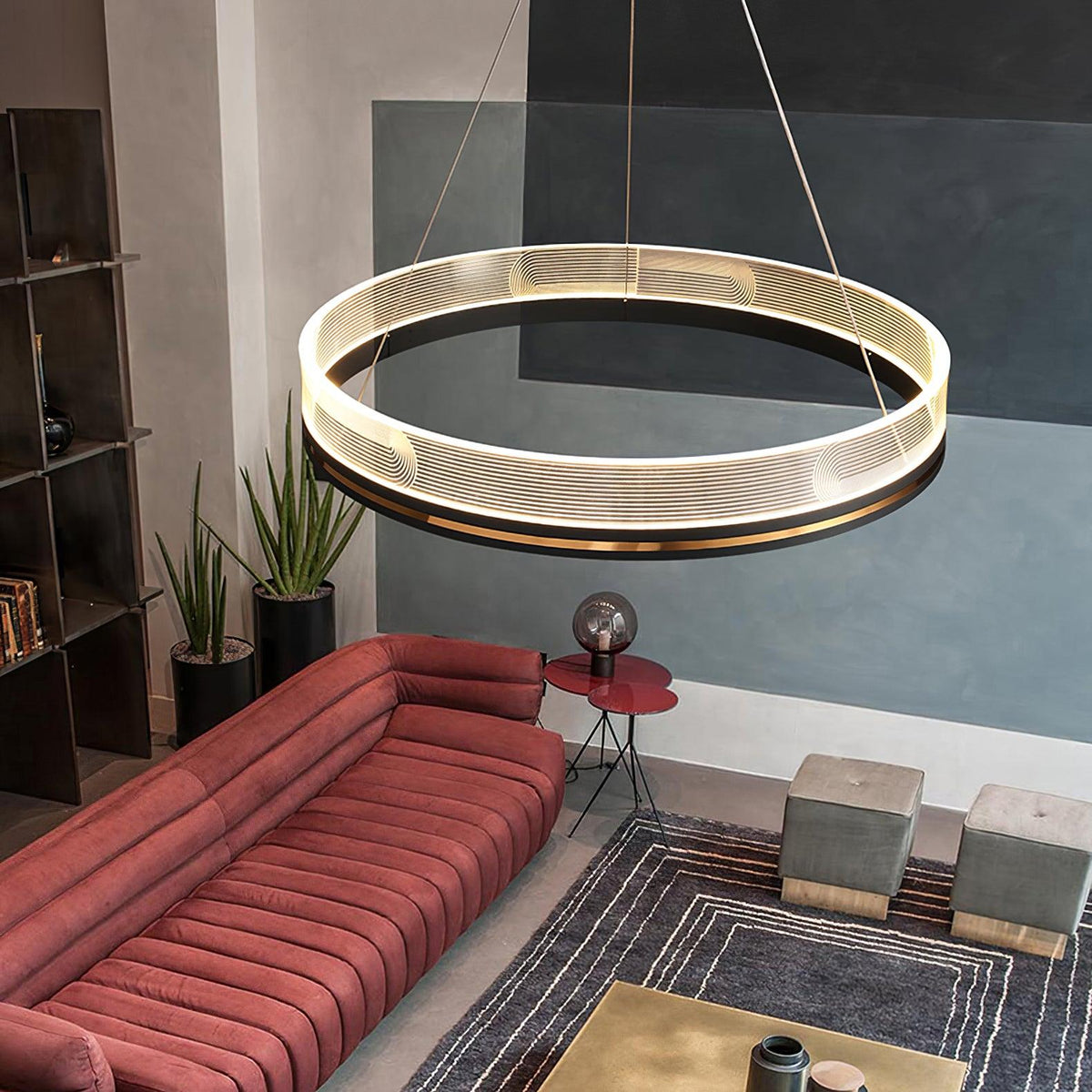 Modern Crystal Chandelier, Dimmable LED