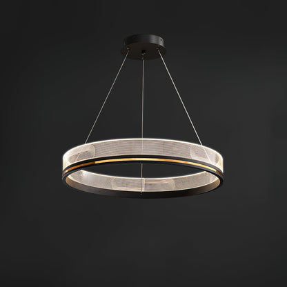 Modern Crystal Chandelier, Dimmable LED — alternate angle