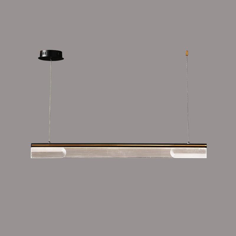 Modern Crystal Chandelier, Dimmable LED — front view
