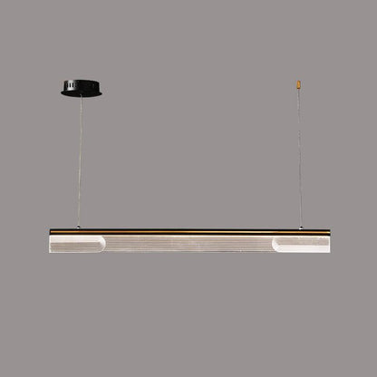 Modern Crystal Chandelier, Dimmable LED — front view