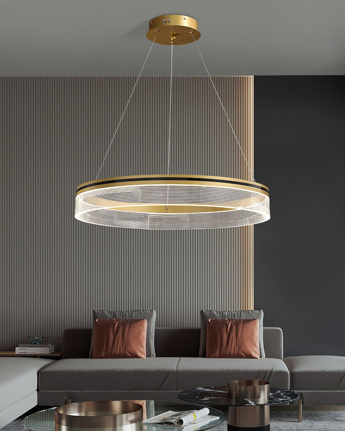 Modern Crystal Chandelier, Dimmable LED