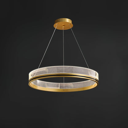 Modern Crystal Chandelier, Dimmable LED — detail view