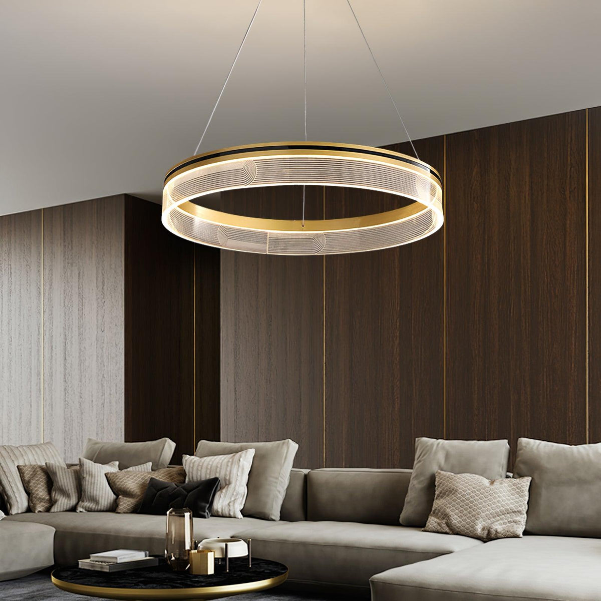 Modern Crystal Chandelier, Dimmable LED