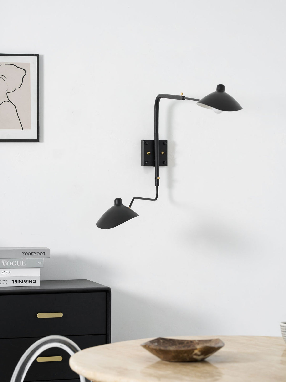 Multi-Arm Wall Sconce with Adjustable Arms