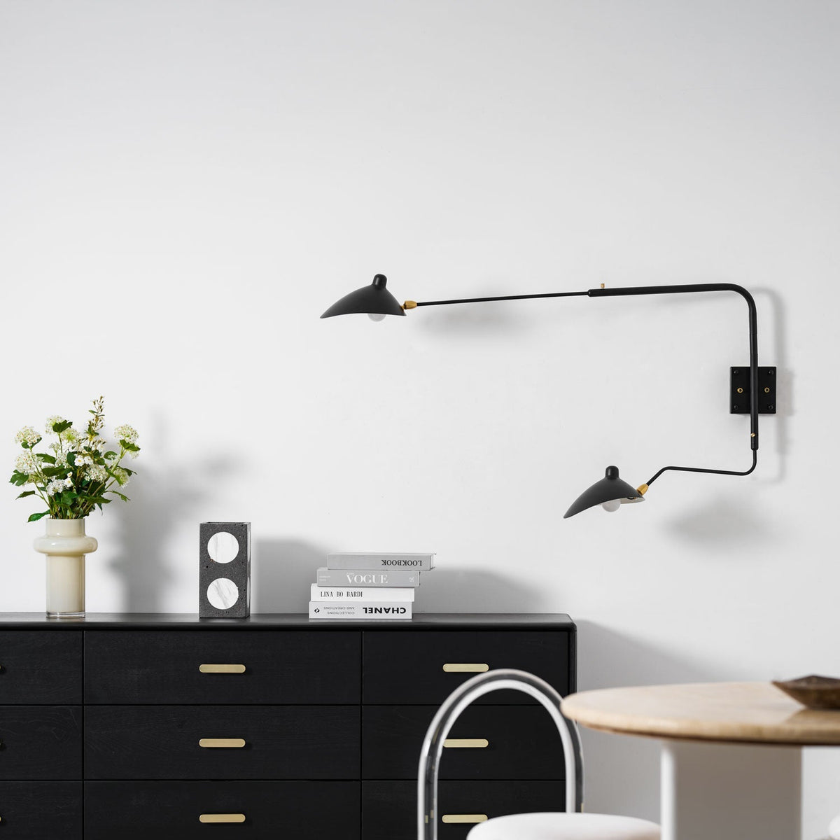 Multi-Arm Wall Sconce with Adjustable Arms