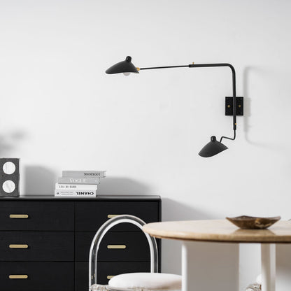 Multi-Arm Wall Sconce with Adjustable Arms