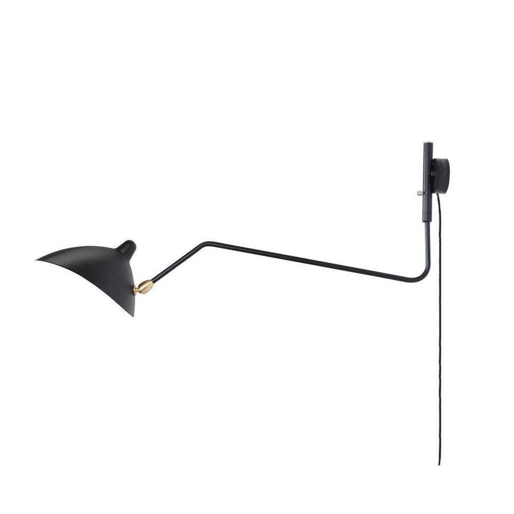 Adjustable Arm Wall Sconce, Energy-Efficient LED — side view
