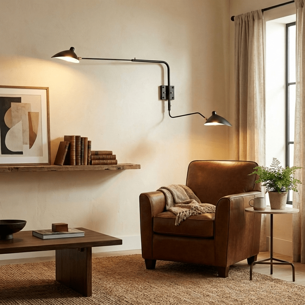 Multi-Arm Wall Sconce with Adjustable Arms