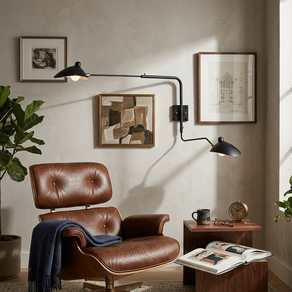 Multi-Arm Wall Sconce with Adjustable Arms
