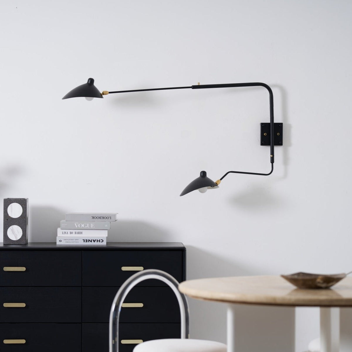 Multi-Arm Wall Sconce with Adjustable Arms