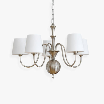 Shabby Chic Chandelier with Vintage Charm — front view