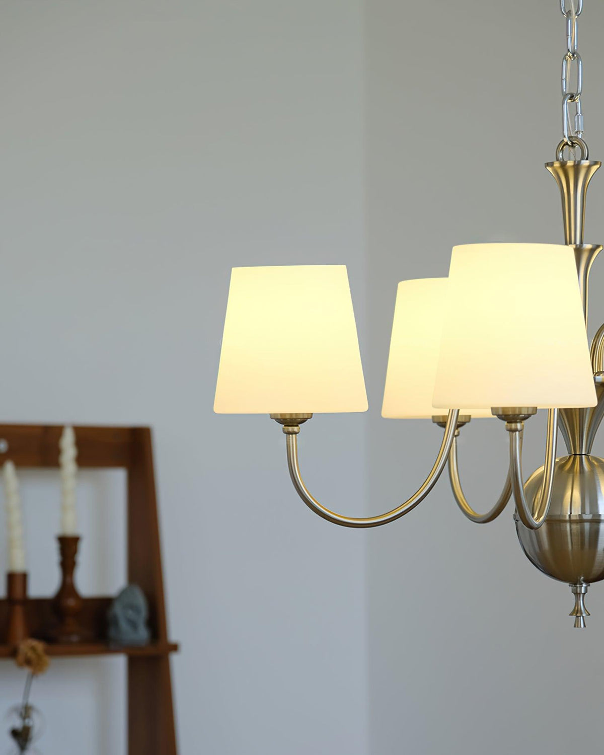 Shabby Chic Chandelier with Vintage Charm